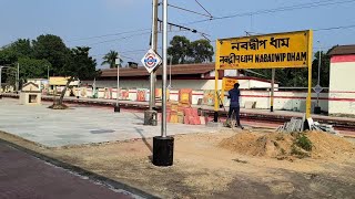Ndae Nabadwip Dham Railway Station 4K Video Howrah - Katwa Line Indian Railway 4K Video