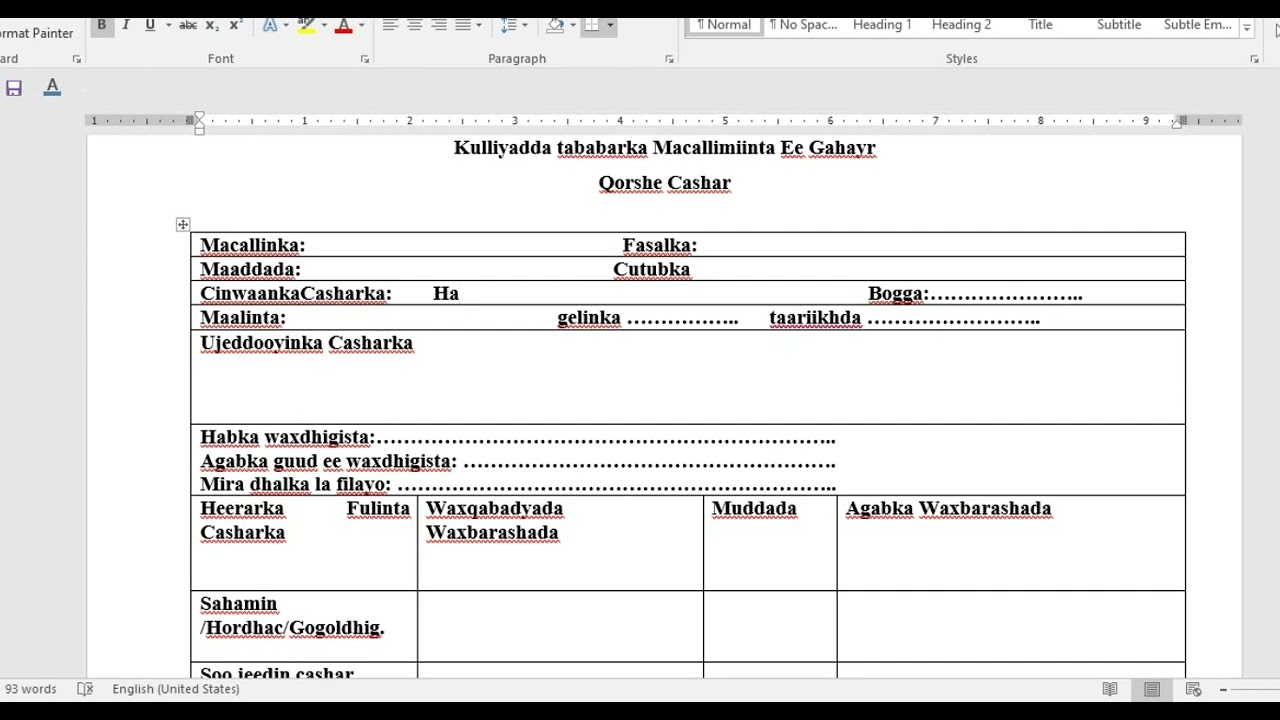 casharka diyaarin   sharraxaad Dr Hussein Ahmed Salad