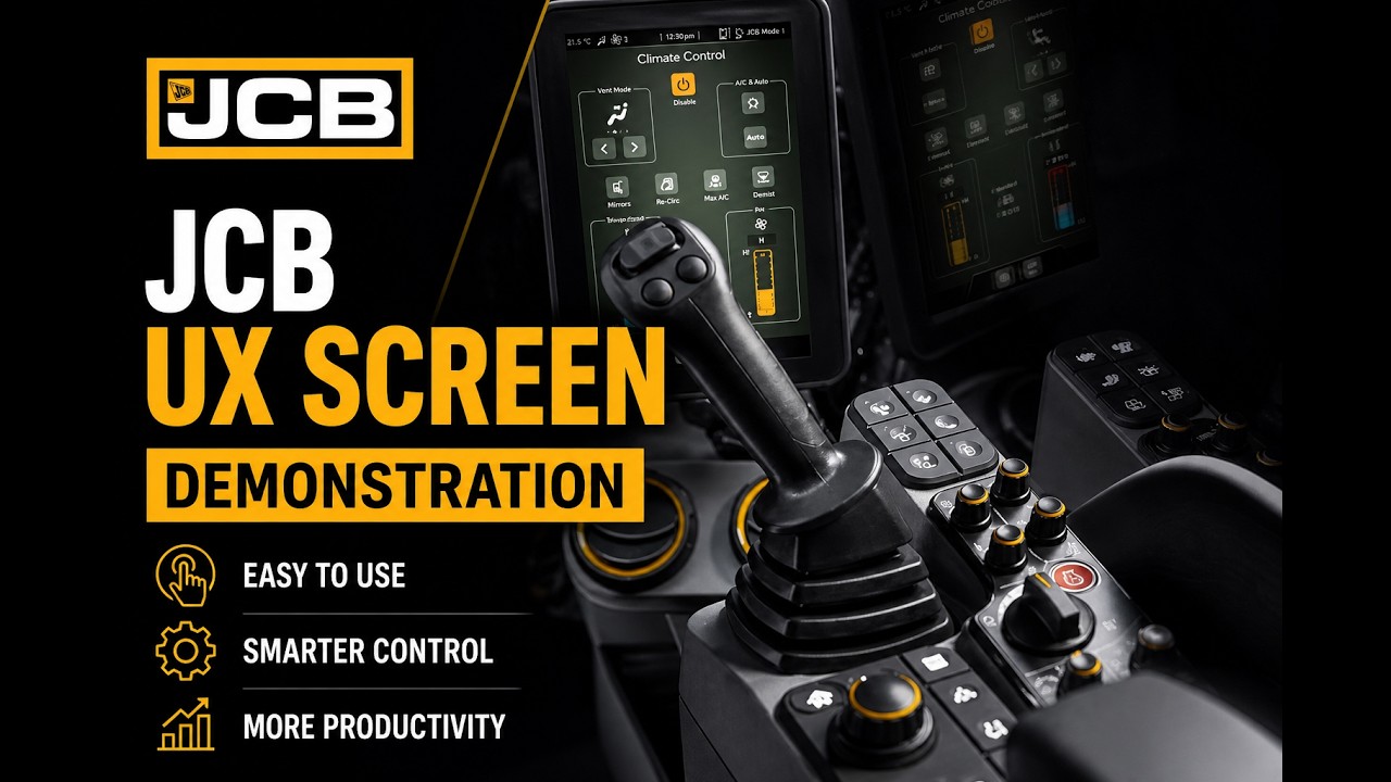 Jcb Display/screen How to use all the features in the JCB UX Screen - A In cab full ...