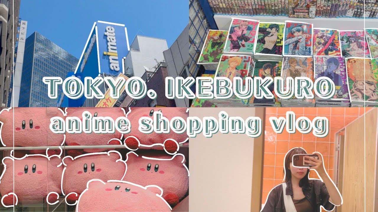 TOKYO Vlog🐻🫧Animate shopping in Ikebukuro, manga & anime merch, namco arcade, capsule toy machines