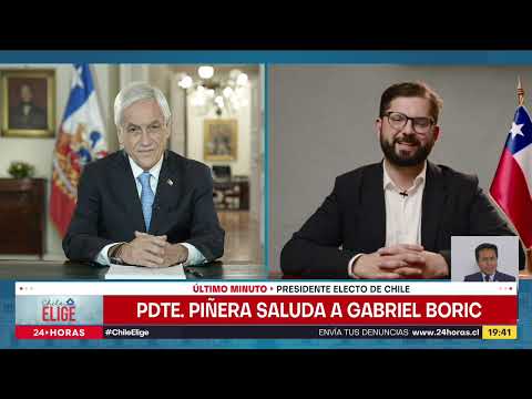 "Todos esperamos que tenga un muy buen gobierno": Presidente Piñera felicitó a Gabriel Boric