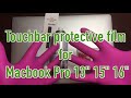 How to stick a protective film on a touchbar at home for Macbook Pro 13" 15" 16"