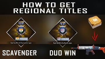 How to get Regional title easily | SCAVENGER | HEADS UP | GRENADIER | TERMINATOR |
