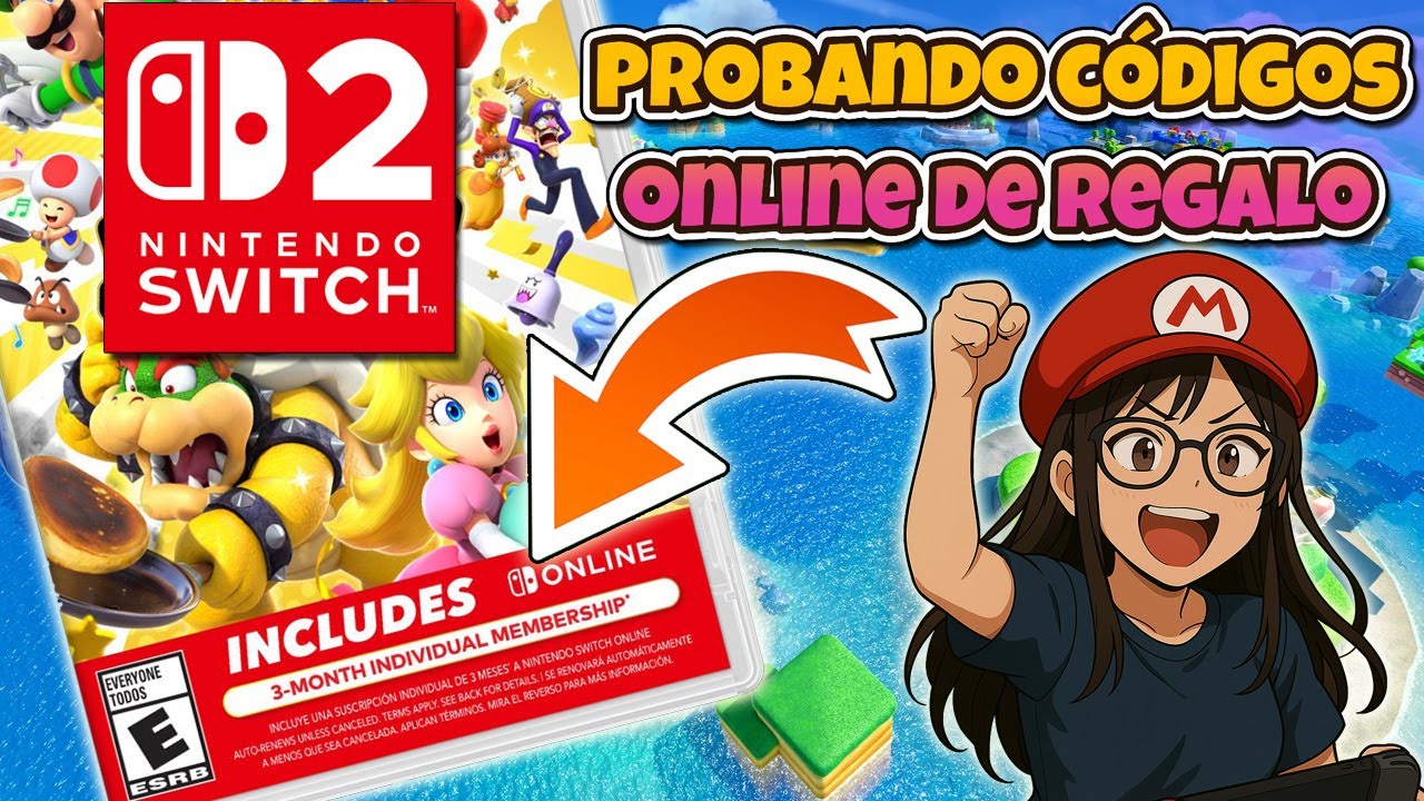 Probando códigos online gratuitos en Nintendo Switch 2 - YouTube