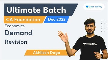 Revision | Demand | Ultimate Batch for Economics and BCK Dec 2022 | Akhilesh Daga
