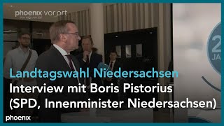 Niedersachsen-Wahl:  Boris Pistorius im Interview am 09.10.22