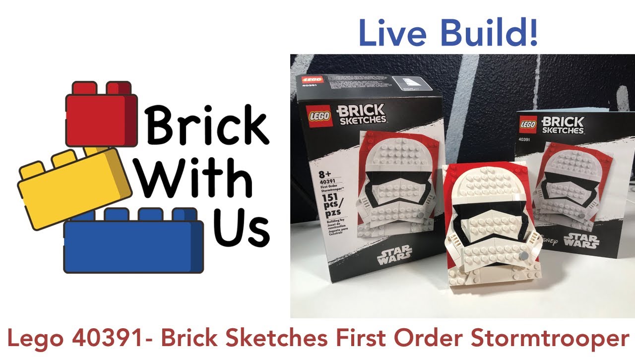 Live Lego Build - First Order Stormtrooper Brick Sketches 40391