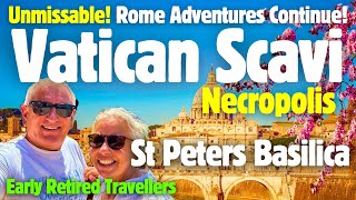 HIDDEN ROME! Vatican Scavi Tour, St.Peter’s Basilica Necropolis retired #retired  #vatican #scavi