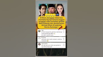 el rumi ngak komentar postingan ahmad dani untuk maia estianty #elrumi #ahmaddhani #maiaestianty