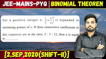 For a positive integer n, 1+ expanded in increasing powers of x. If three consecut || Let