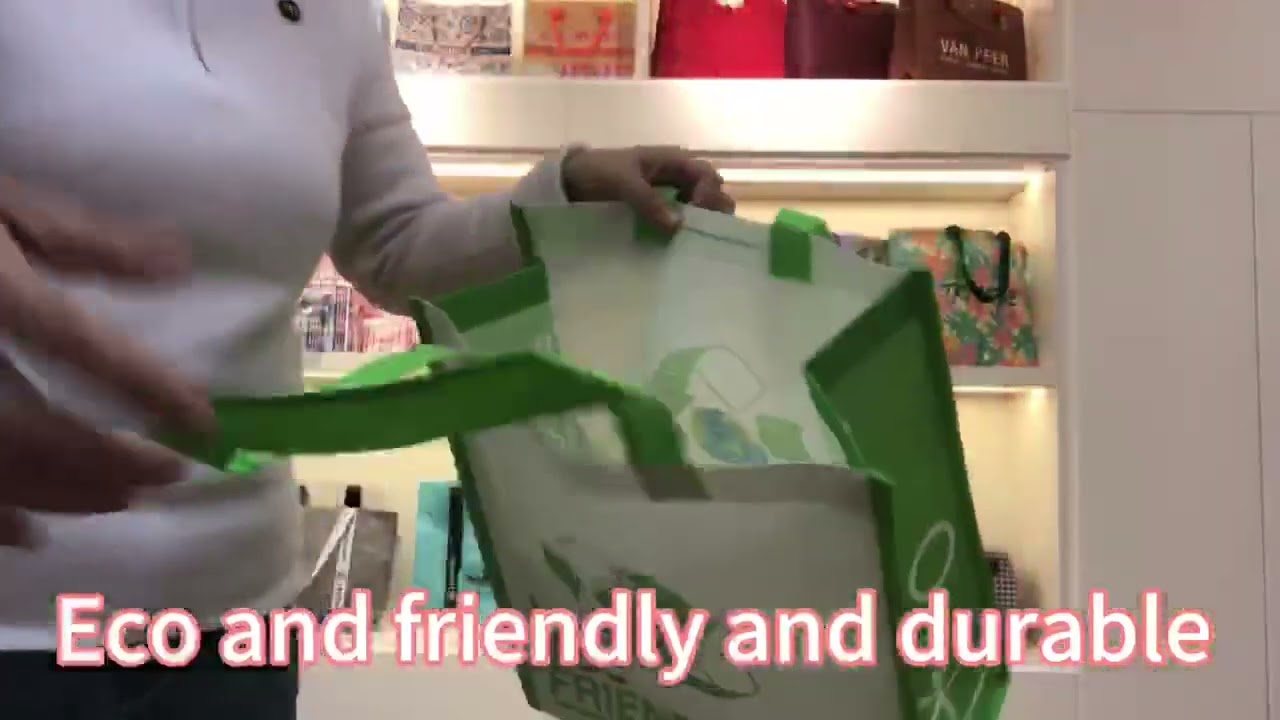 Fashionable REPT Printed Recyclable Tote Bag Environmentally Friendly Sublimation Printing Shopping