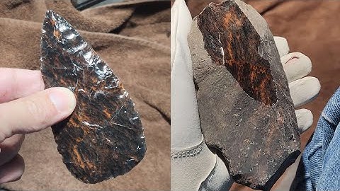 1995 - Part 1/3 - Rock to Point Fancy Obsidian #flintknapping