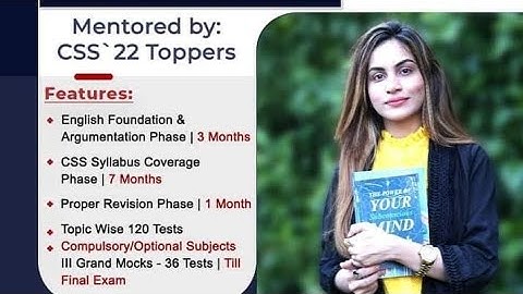 how to css perparation by css topper talha rafique css25 Grab Your Annual Session admission