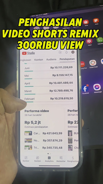 Shorts Remix Video Income 300 Thousand Views #youtubetutorial #youtubesalary #shorts