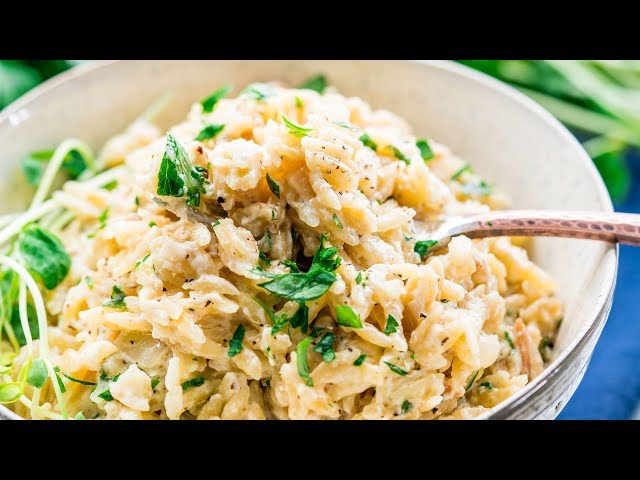 Garlic Parmesan Orzo Pasta - [VIDEO] The Recipe Rebel