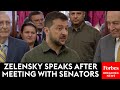 BREAKING NEWS: Ukraine&#39;s Zelensky Speaks To Reporters After Meeting With U.S. Senators In D.C.