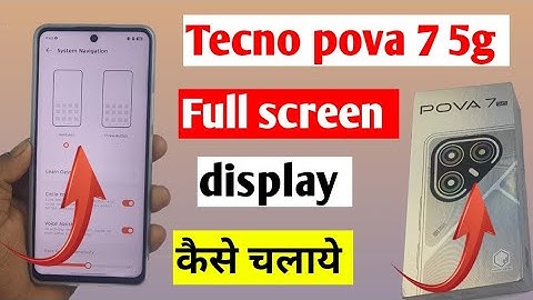 Tecno pova 7 5g full screen mode settings | How to use full screen display in Tecno pova 7 5G