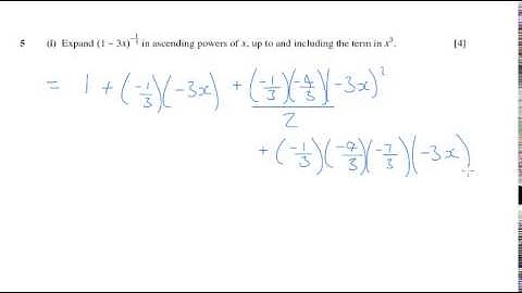 OCR Core 4 Jan 2007 q5i - A2 Maths - Binomial Expansion