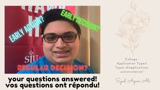 College Application Types - EA, Restrictive EA, ED, and RD!