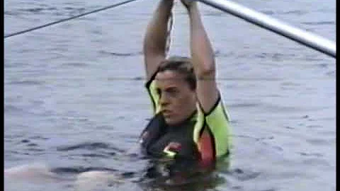 Nancy McCormick Barefooting on the Boom Gages Lake...