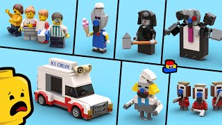 : Ice Scream 8: How to make LEGO Minifigures (Every Character!)