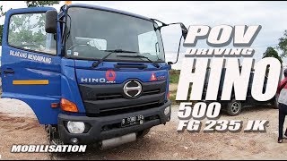 POV Driving Hino FG235JK Fuel Truck [mobilisation]