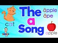 The a song  phonics song  vowel letter a  how to pronounce