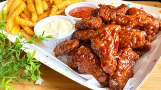The best BBQ chicken wings recipe - أجنحة الدجاج المقلية وصوص الشواء