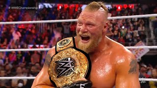 Brock Lesnar Wins World Heavyweight Championship Seth Rollins Lose ? on Raw