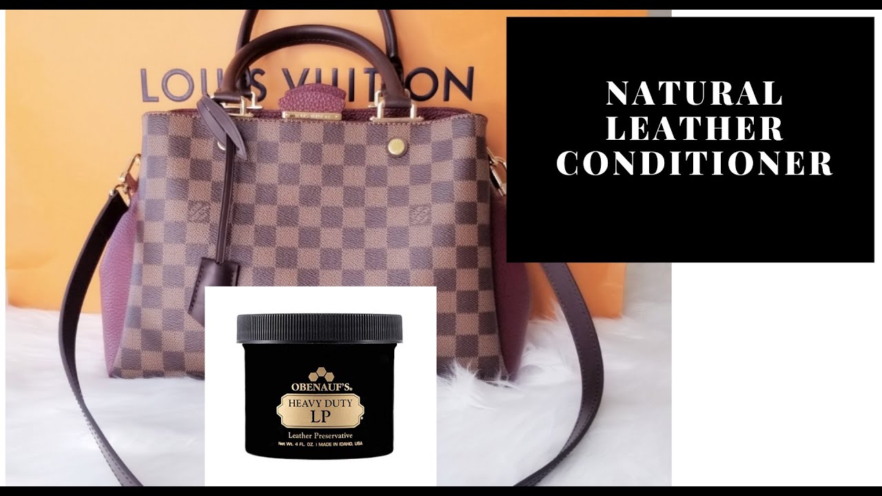 How to clean and condition Louis Vuitton leather bag! 