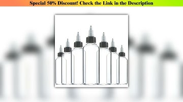 Slide 30Pcs 30ml 60ml 100ml 120ml 150ml Plastic Empty Ink Vial Twist Top Black Cap Transparent Clea