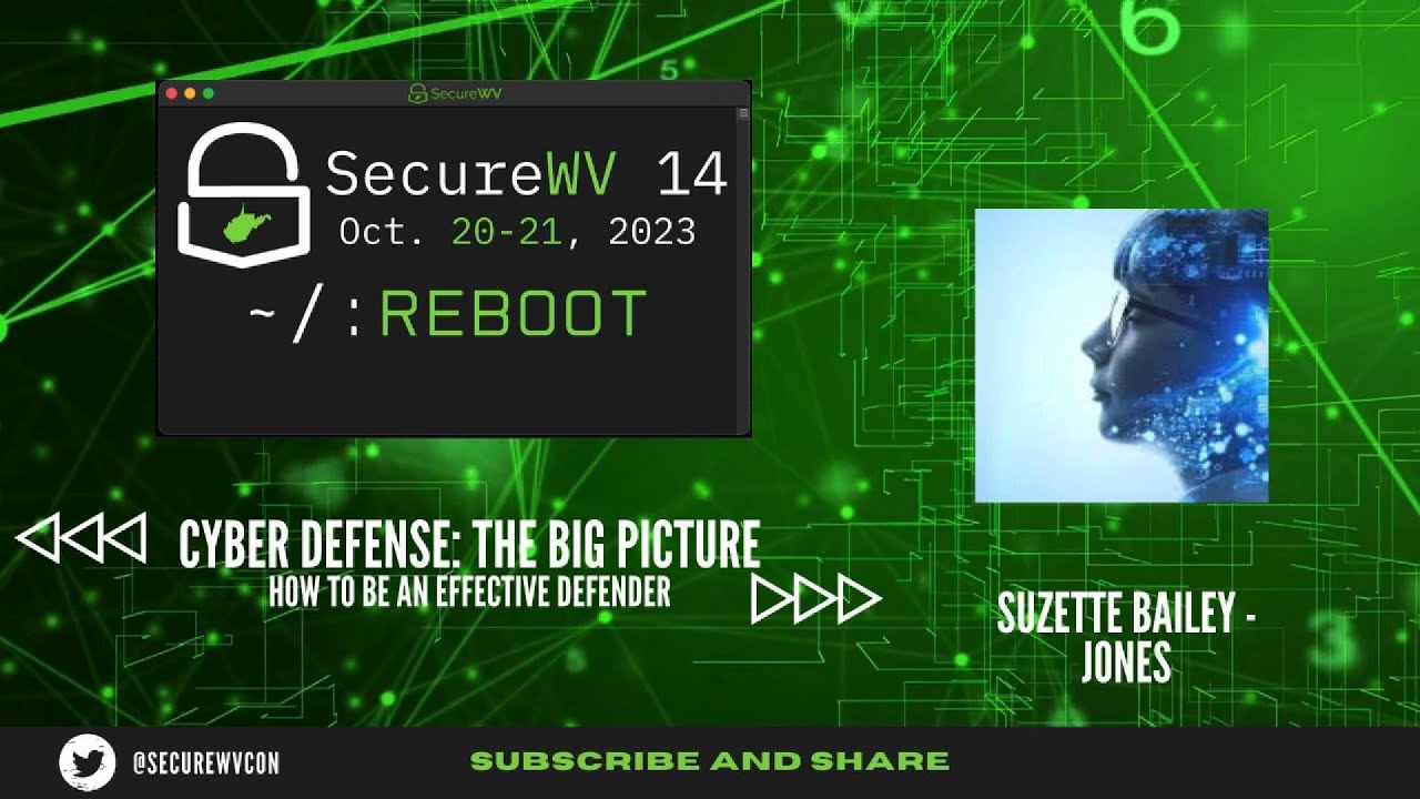 Suzette Bailey Jones - Cyber Defense: The Big Picture - SECUREWV 14 REBOOT