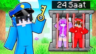 Arkadaşlarımı 24 SAAT Hapishaneye Kapattım!  Minecraft