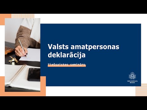 Valsts amatpersonu deklarācijas