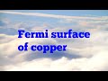 Fermi surface of copper
