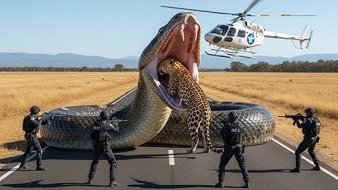 Animal Rescue: Terrifying Moment Rescuers Save Leopard From Giant Python Attack in the Wild.