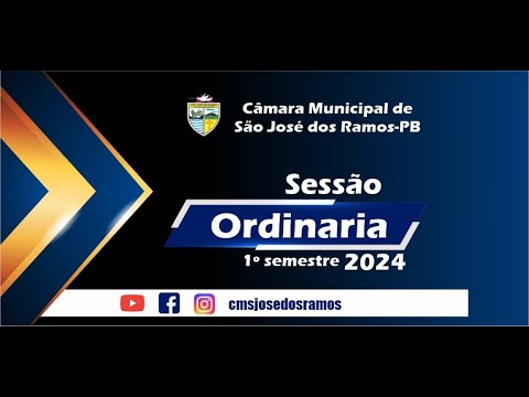 4ª SESSÃO ORDINÁRIA DIA 20/03/2024 - Câmara Municipal de São Jose dos Ramos-PB