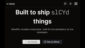 v-uixy: Modern Vue/Nuxt UI Component Library with Tailwind CSS