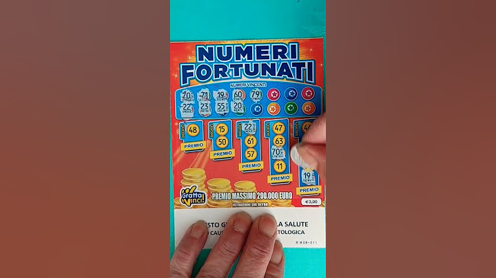 NUMERI FORTUNATI✨️ GRATTA E VINCI | GRATTA CON NOI 🤑