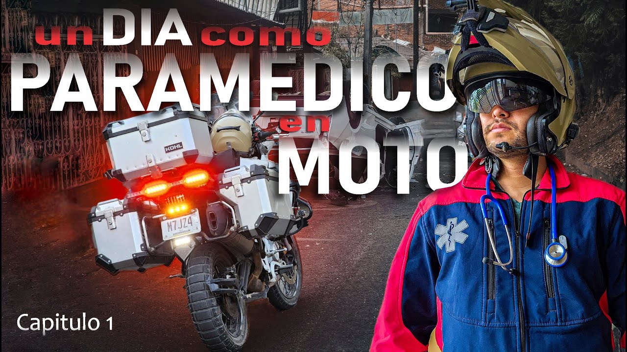 un DIA como PARAMEDICO en MOTO / lo que hago como paramédico en moto / cap. 1