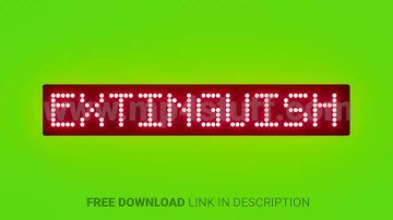 Do Not Block Fire Extinguishers or Hoses Scrolling Red Dot Matrix LED Text Animation on Green Screen