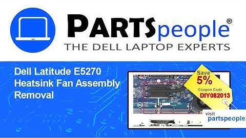 Dell Latitude E5270 (P23T001) Heatsink Fan Assembly How-To Video Tutorial
