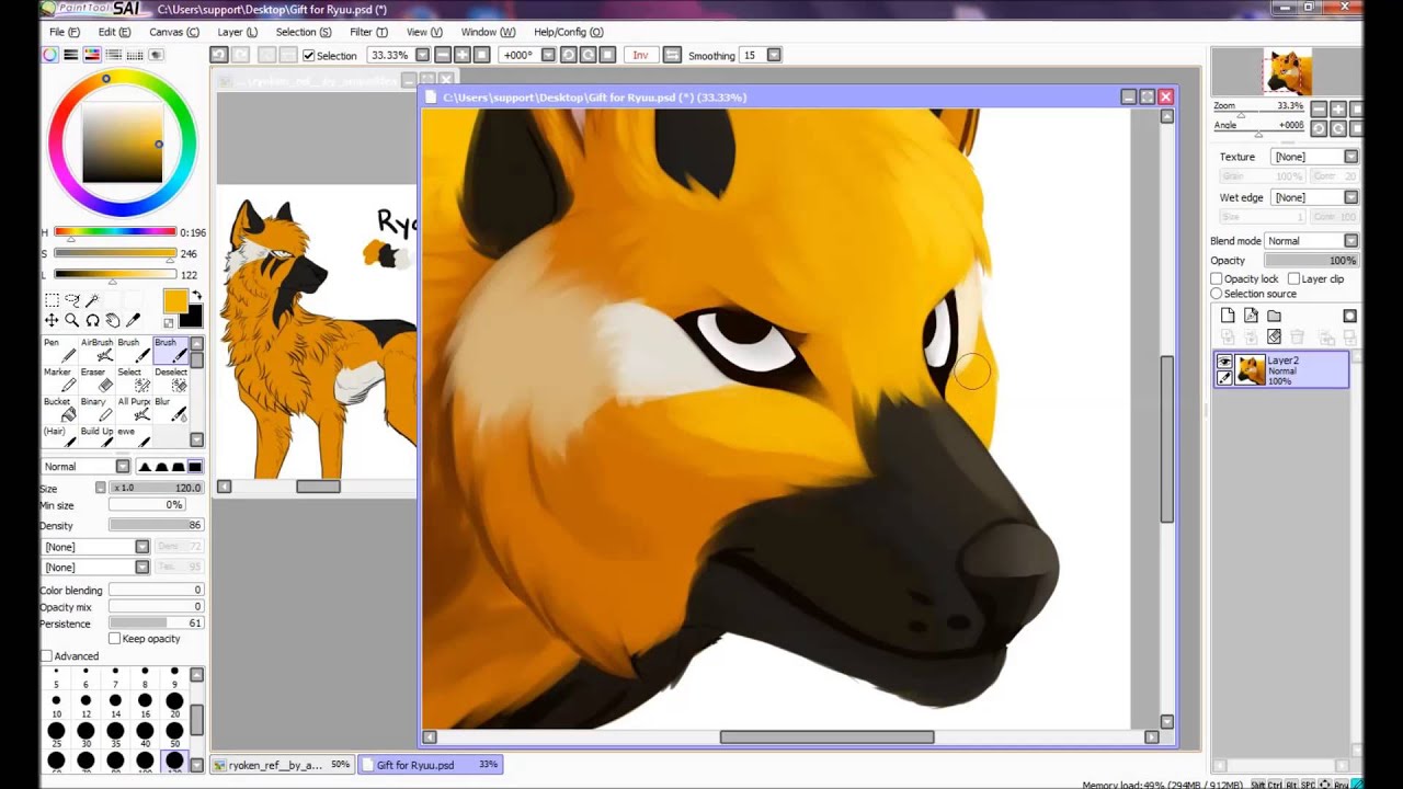 Wolf Painting Speedpaint | Birthright | (Gift)