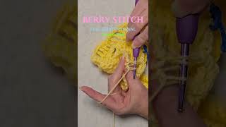 Crochet Stitch Tutorial: Berry Stitch #crochet #shortscrochet #crochettutorial