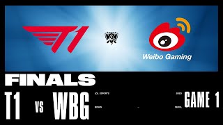 WBG vs. T1  Game 1 | FINALS Stage | 2023 Worlds | Weibo Gaming vs T1 (2023)