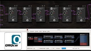 Experimental CW Morse Code Audio BandPass filter using MOD-DEVICE's HighPassFilters & LowPassFilters
