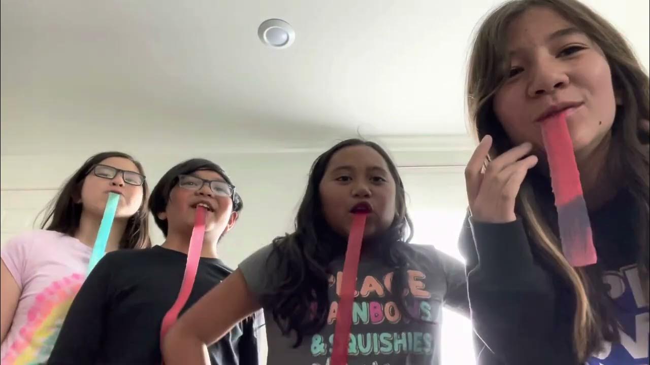 Fruit Roll Up Challenge with my Besties! YouTube
