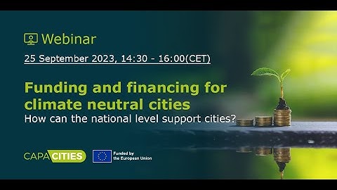 Webinar: Funding and financing for climate neutral cities: How can the national level support cities