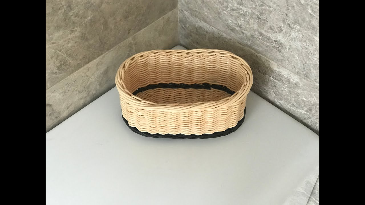 oval sepet yapimi youtube in 2021 weaving tutorial decorative wicker basket wicker laundry basket