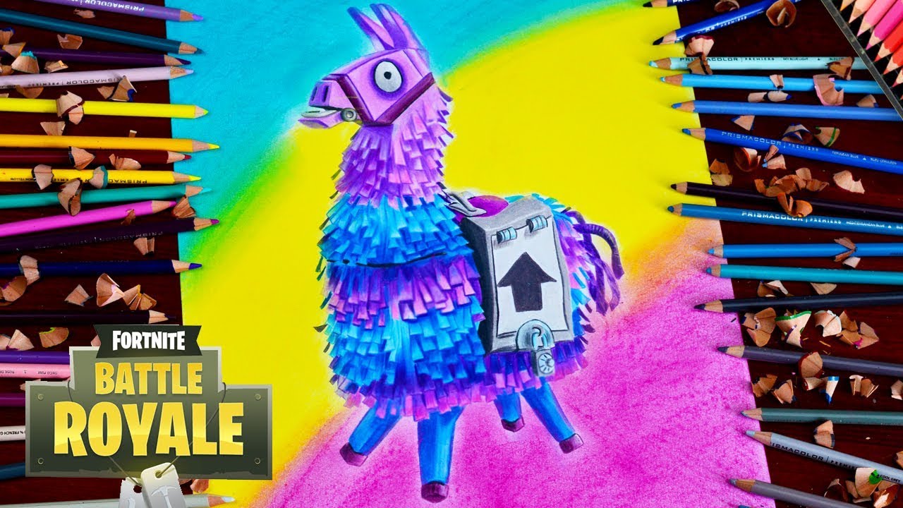 Drawing Fortnite Battle Royale Llama - Loot Supply Drop ...